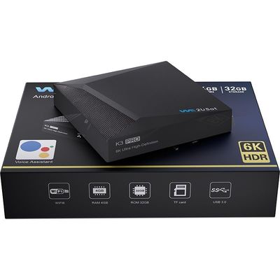 WE2U Sat K3 Pro IPTV Box Android Thưởng thức thể thao OEM Không có phí hàng tháng