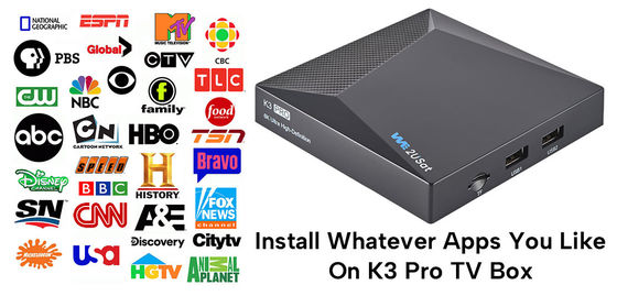 ODM K3 Pro Android IPTV Box Network OTT Streaming Box suốt đời